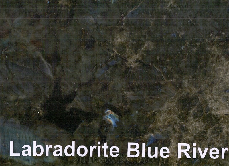 Labradorite River Blue Granite Tile