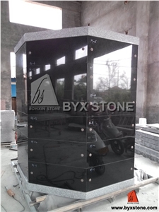 Black Granite Cemetery Columbarium / Columbaria
