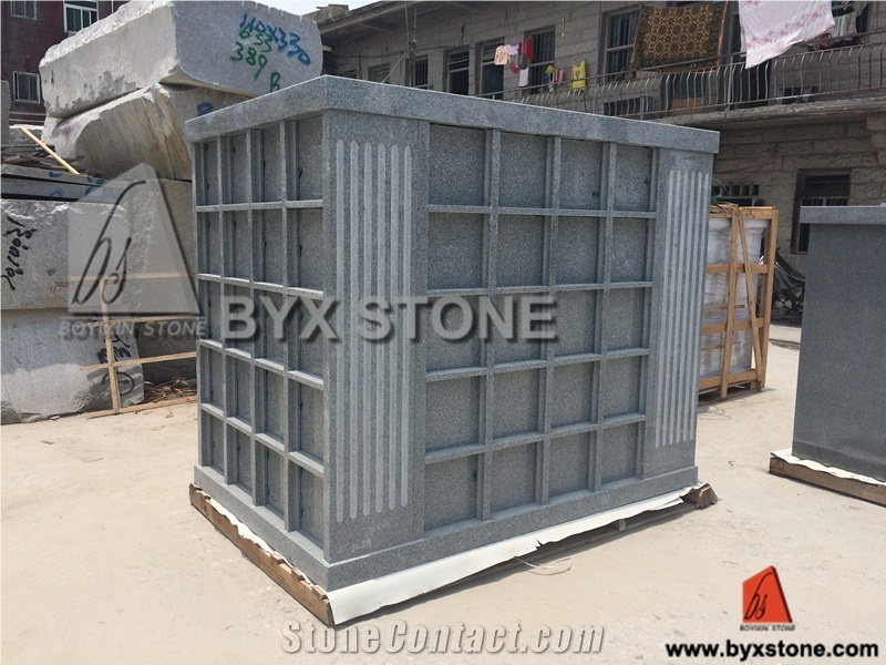 Grey Granite Columbarium / Columbaria with Square Shape