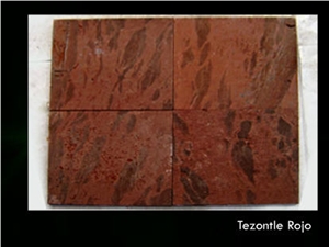 Tezontle Rojo Basalt Tiles & Slabs, Red Basalt Flooring and Walling Tiles