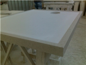 Moleanos Beige Limestone Shower Tray