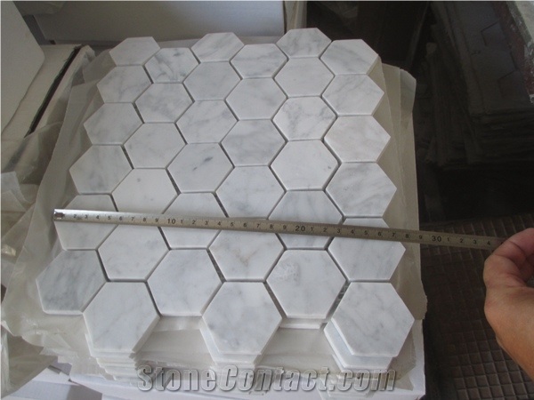 Bianco Carrara White Marble Mosaic 12x12 Polished Price
