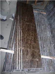 Coffee Brown Marble Polished Stair Steps, China Brown Marble Treads and Risers, Cheap Marble Steps