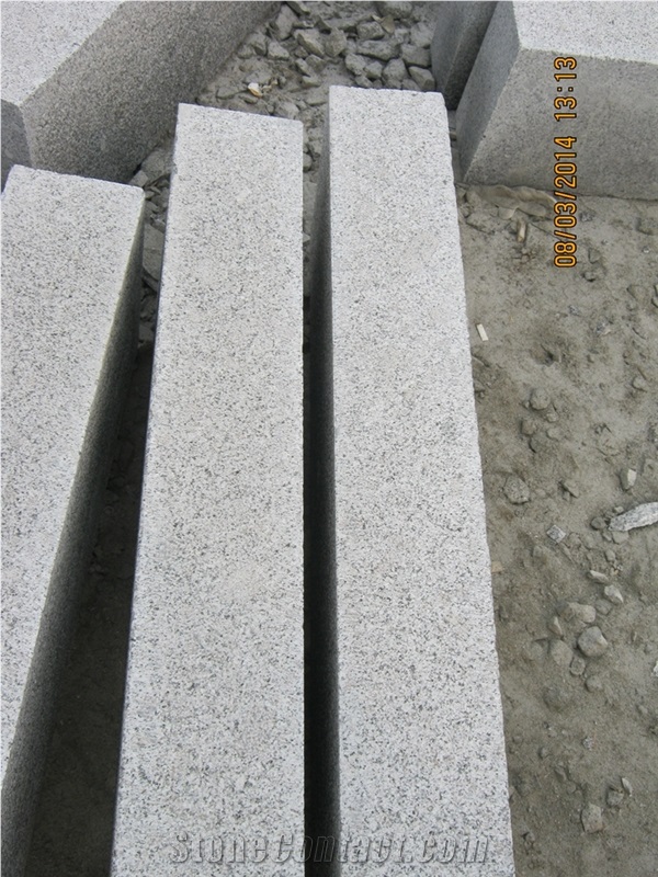 G341 Cheap Grey Granite Curbstones, Road Stone in Natural Finish/Flamed Finish, Cheap China Grey Granite Kerb Stone