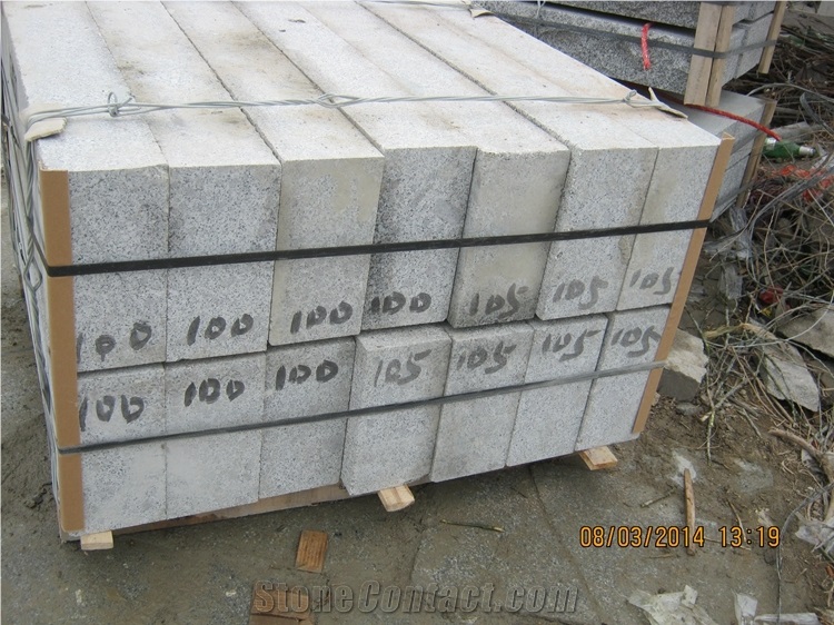 G341 Cheap Grey Granite Curbstones, Road Stone in Natural Finish/Flamed Finish, Cheap China Grey Granite Kerb Stone