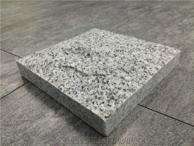 G603 Light Grey Granite Mushroom Stone Tiles, China Cheap Granite Mushroom Wall Cladding, Light Grey Granite Mushroomed Cladding