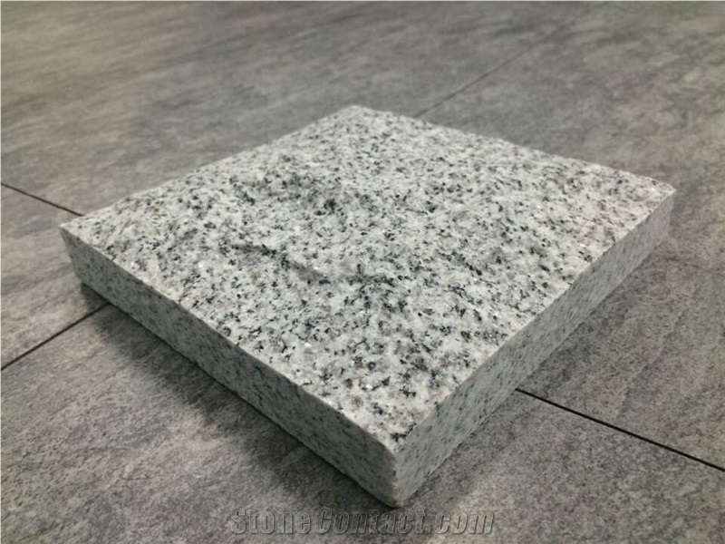 G603 Light Grey Granite Mushroom Stone Tiles, China Cheap Granite Mushroom Wall Cladding, Light Grey Granite Mushroomed Cladding
