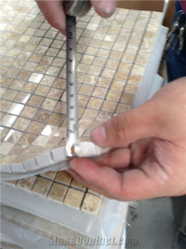 Natural Grey Marble Light Emperador Marble Mosaic 12x12 Honed Price