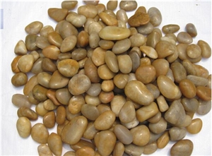Natural Yellow River Pebble Stone High Polished Super Grade Luxary Indoor Decorative Stone,Landscaping Stone