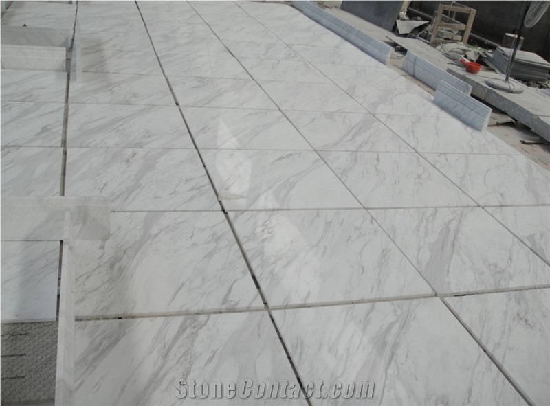 Chinese Factory Direct Big Quantity Polished Carrara White Marble Cut to Sizes Floor Tiles 1cm, Wall Covering Tiles Popular for Building Projects