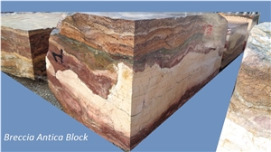 Breccia Antica Marble blocks, multicolor marble blocks 