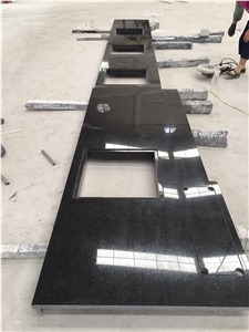 Black Galaxy Granite, Granite Countertop, Black Granite with Gold, Granite Kitchen Bar Top, Granite Desk Top, Counter with Sink Cut Out