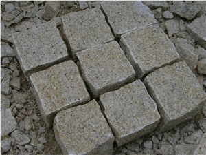 G682 Granite Paving Stone, G682 Cube Stone, Cheap Paving Stone