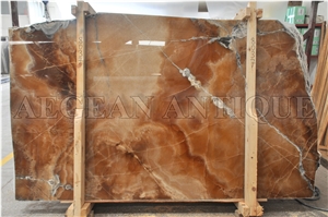 Cola Onyx Slabs, Brown Onyx Tiles & Slabs Turkey