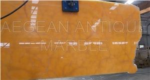 Giallo Onyx Slabs & Tiles, Yellow Polished Onyx Floor Tiles, Wall Tiles