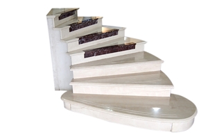Chinese Granite Beige Stair ,Hot Sale Stair & Steps,Own Factory Cheap Stair Riser,Chinese Polished Stair Treads
