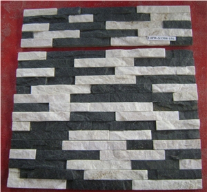 Natural Cultured Stone, Black & White Sandstone Cultured Stone