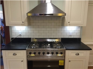 Black Minas Soapstone Kitchen Countertop