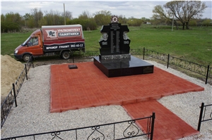 World War Ii Monument - Havsun, Shanxi Black Granite Monument & Tombstone