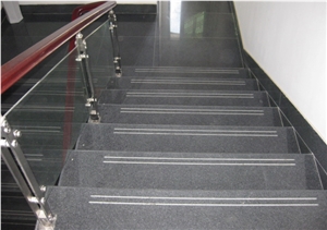 G654 Padang Dark Granite Steps China Grey Granite Step