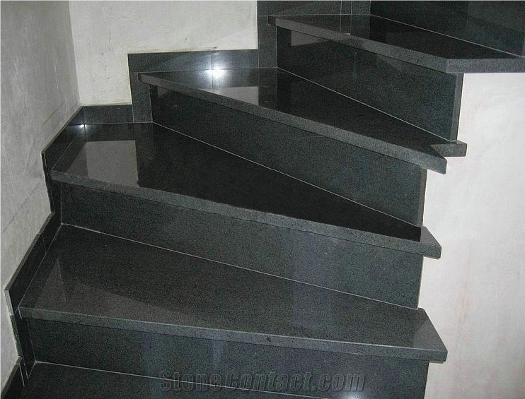 G654 Padang Dark Granite Steps China Grey Granite Step