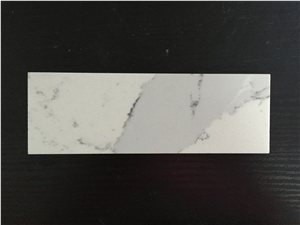 Bestone Artificial White Marble Like Veined Collection Quartz Stone for Countertop and Bath Top Used