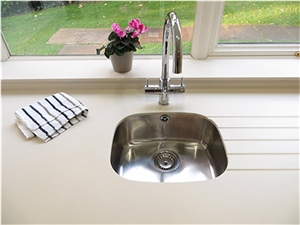 Bst Beige Solid Engineered Quartz Stone Kitchen Countertop