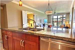 Marble Imitation Quartz Stone for Kitchen Used Including Stain,Scratch and Water Resistance with a Variety Of Edge Profile Opotion