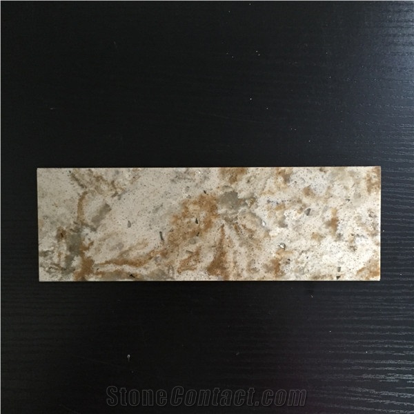 Marble Imitation Quartz Stone for Kitchen Used Including Stain,Scratch and Water Resistance with a Variety Of Edge Profile Opotion