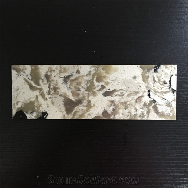 Marble Imitation Quartz Stone for Kitchen Used Including Stain,Scratch and Water Resistance with a Variety Of Edge Profile Opotion