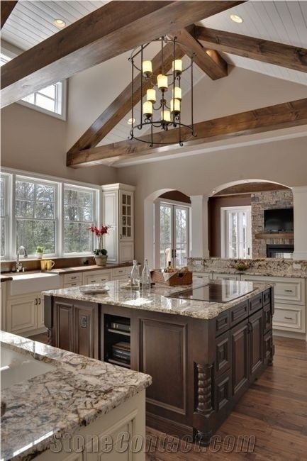 Marble Like Artificial Quartz Stone Solid Surface Countertop Non-Porous Standard Sizes 126 *63 and 118 *55