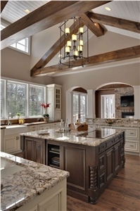 Marble Like Artificial Quartz Stone Solid Surface Countertop Non-Porous Standard Sizes 126 *63 and 118 *55