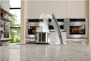 Noble White Color Quartz Stone Kitchen Island Countertop Directly from China Manufacturer