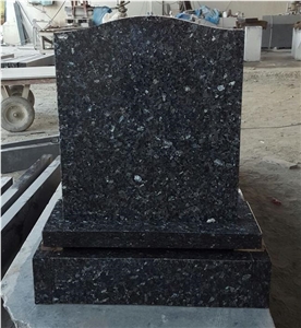 Blue Pearl Granite Tombstones and Monuments, Blue Granite Heart Headstone, Western Tombstone, European Monument Style Design Blue Pearl Granite Tombstones and Monuments, Blue Granite Heart Headstone, Western Tombstone, European Monument Style Design