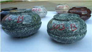 Kuppam Green Granite Vase, Verde Green Granite Vase India