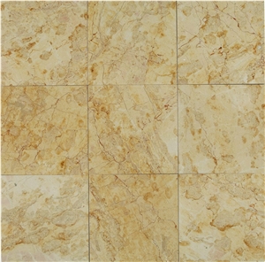 Golden Rose Marble Tiles, Slab