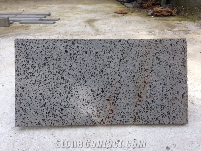 Basalt Stone Paving Step, Grey Natural Color Stepping Volcanic Stone