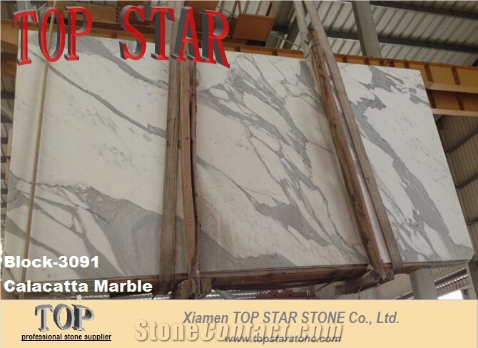 Italian Calacatta Macchia Oro Marble Slabs & Tiles