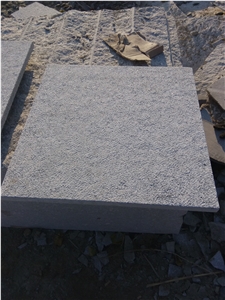 Chinese Dark Granite Bush Hammered Dark Grey Granite Tiles