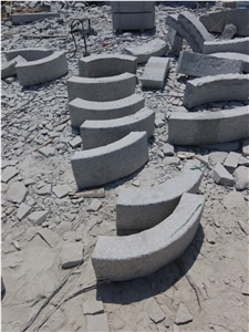 G341 Grey Granite Curved Kerb Stone, Paving Stone,Bend Kerbstone