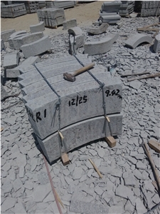 G341 Grey Granite Curved Kerb Stone, Paving Stone,Bend Kerbstone