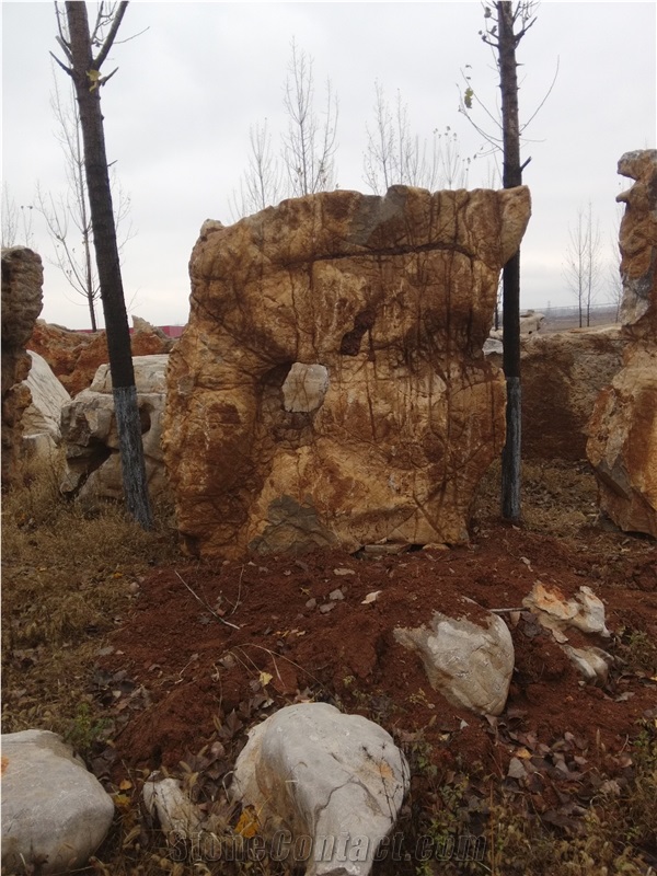 Garden Rock Stone,Garden Big Natural Stone,Garden Boulders,Monolith