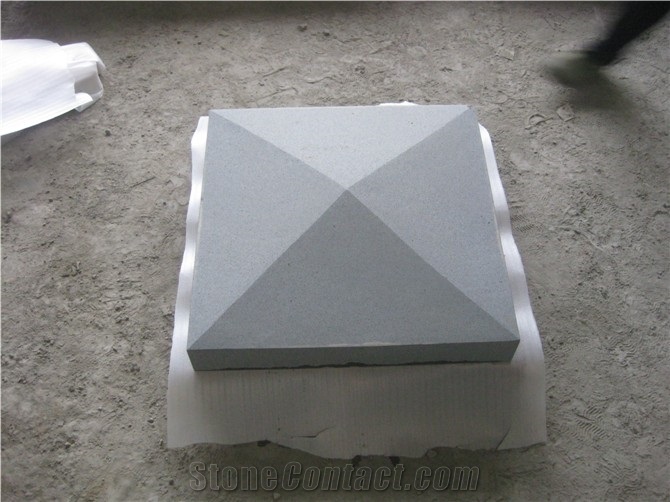 G3554 Granite Pier Caps & Quoins, Sesame Black Granite Pillar Caps