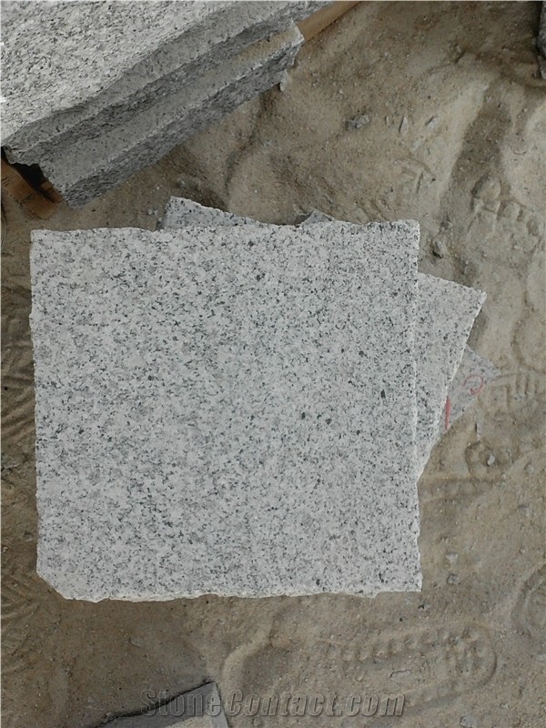 G603 Granite Cobble Stone, Cube Stone, Natural, Flamed, Sandblast Surface
