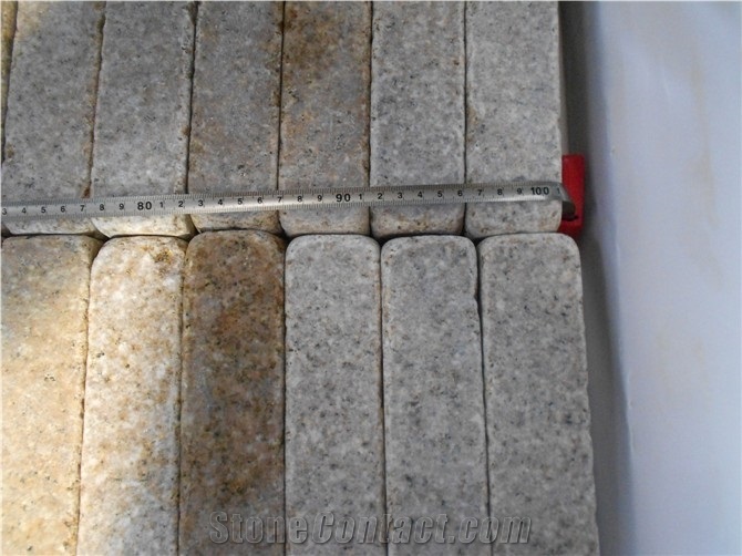 G682 Granite Tumbled Cobble Stone, Cube Stone, Antique Stone, Driveway Paving Stone,Garden Stepping Pavements,Landscape,Floor Covering, Patio,Exterior Pattern