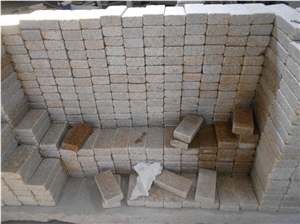 G682 Granite Tumbled Cobble Stone, Cube Stone, Antique Stone, Driveway Paving Stone,Garden Stepping Pavements,Landscape,Floor Covering, Patio,Exterior Pattern