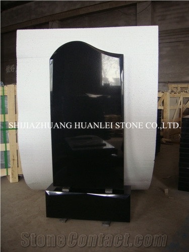 Granite Shanxi Absolute Black Tombstone/Hebei China Monument/Gravestone/Memorial/Headstone/Tombstone Design