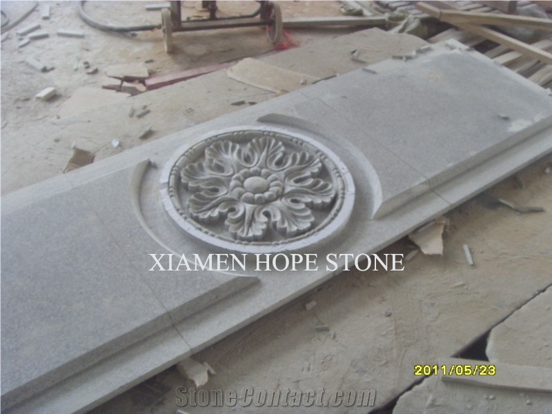 Grey Granite Wall Relief, G603 Granite Relief Carving