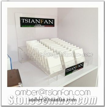 Custom Artificial Sintered  Porcelain Stone Display Stand