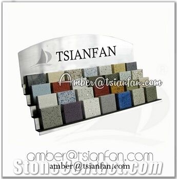 Quartz Stone Sample Desktop Rack for Granite and Marble